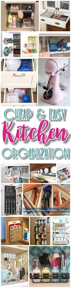 روشهای آسان بودجه برای سازماندهی آشپزخانه {نکات سریع ، ترفندهای صرفه جویی در فضا ، هک هوشمندانه و ایده های سازماندهی}