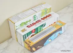 ردیف ادویه جات DIY با استفاده از جعبه های غلات