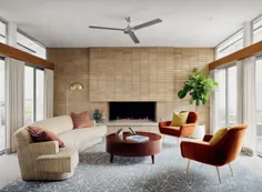 اقامتگاه مدرن اینگلوود به طراحی دهه میانه دهه 1950 شب می رسد - خانه میانه قرن