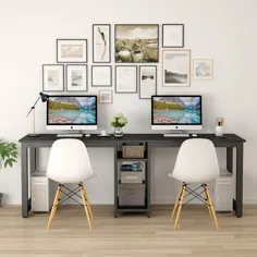 میز کامپیوتر ، میز اداری دو نفره با قفسه