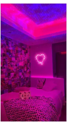 چراغ های LED تصویر زمینه زیبا و زیبایی اتاق خواب