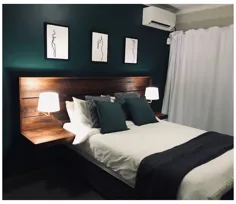 مبلمان اتاق خواب چوبی سفید و تیره