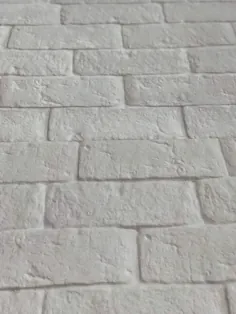کاغذ دیواری لایه بردار و استیک کاغذ دیواری آجر سفید |  اتسی
