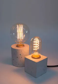 لامپ ساده - چراغ میز کار بتونی |  وینسنت بورت