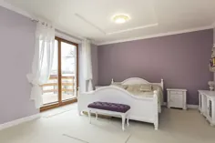 25 ایده اتاق خواب بنفش زرق و برق دار