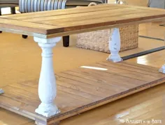 میز قهوه ساخته شده از Balustrade با الهام از سخت افزار - سادگی در جنوب