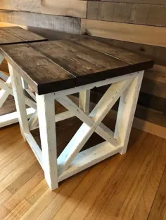 میز انتهایی به سبک Farmhouse