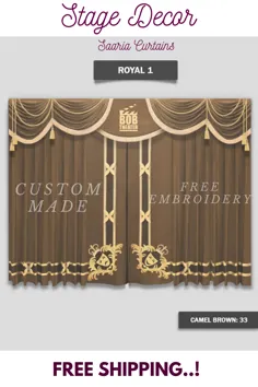 Royal Stage Decor با پرده Saaria