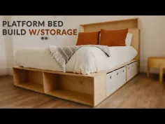 نحوه ساخت یک تختخواب سکو با فضای ذخیره سازی |  نجاری