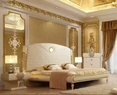 ست های اتاق خواب سنتی به رنگ سفید ، کرم توسط Homey Design HD-EK901 HD-N901 HD-N901