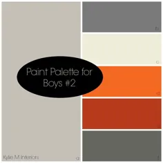 3 پالت رنگ خاکستری: اتاق خواب پسران (بنیامین و شروین) - Kylie M Interiors