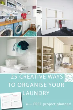 25 روش خلاقانه برای سازماندهی لباسشویی خود