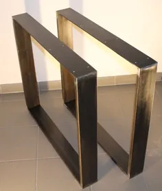 قاب میز میز دونده طرح صنعتی فولاد خام 80x73 طرح صنعتی مشکی |  eBay