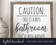 احتیاط پسران حمام SVG حمام خنده دار SVG Humor svg |  اتسی