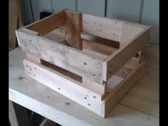 چگونه یک جعبه ذخیره سازی مفید از یک پالت چوبی قدیمی تهیه کنیم