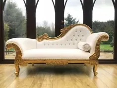 دست راست شاسی بلند فرانسوی در بلورهای چرم مصنوعی برگ سفید طلا |  eBay
