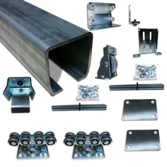 Slide Gate Truck Assembly جعبه تبدیل گیت کنسول مسیر گالوانیزه