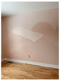 اتاق خواب نقاشی دیواری انتزاعی