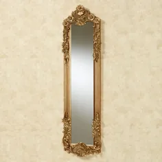تابلوی آینه دیواری گل دار کوچک طلای تیره Gadsden