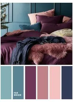 ایده های رنگ اتاق خواب برای خانم ها
