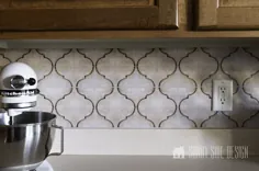 آسان آشپزخانه Backsplash ایده DIY را با بودجه به روز کنید