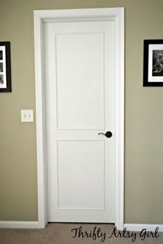 از سوراخ توخالی هسته به یک درب زیبا و به روز شده: Make Door Slab Door Makeover با استفاده از اصلاح و رنگ