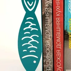 Bookends آشپزخانه فلزی منحصر به فرد - ماهی - کتابهای فلزی مخصوص کتابهای آشپزی شما // خانه سازی // هدیه کریسمس // دکوراسیون آشپزخانه مدرن