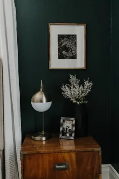 اتاق خواب یدکی همیشه سبز سبز و دنج با یک گوشه دفتر - میراندا شرودر