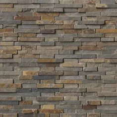 کاشی دیواری سنگی طبیعی الگوی به هم پیوسته Rustique 3D