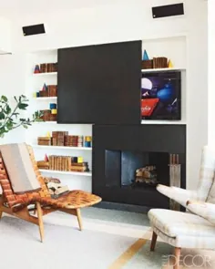 طراحی پانل دیواری تزئینی ، صفحه نمایش و درهای آویز برای پنهان کردن تلویزیون ها