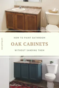 9 مرحله آسان برای رنگ آمیزی کابینت های حمام بدون سنباده زدن آنها - SPV Living