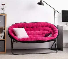 مبل خوابگاهی Papasan - صندلی های خوابگاهی صورتی خواب صندلی های صندلی خوابگاه Futon برای دختران
