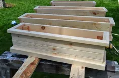 نحوه ساخت دستگاه های کاشت جعبه چوبی پنجره