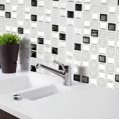 برچسب های دیواری موزاییک 3D خلاق قهوه ای کاغذ دیواری کاشی پشتی حمام خانگی دکوراسیون آشپزخانه