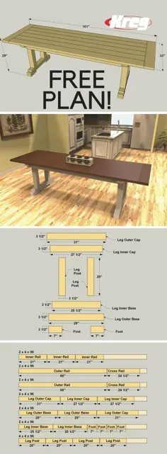 این میز روستایی مزرعه را بسازید