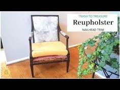 روفلستر صندلی چوبی بازو |  NAILHEAD TRIM |  پروژه بالا سیکل