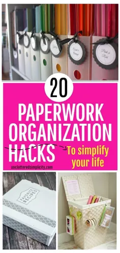 سازماندهی اسناد و مدارک: بهترین راه های سازماندهی بهم ریختگی کاغذ |  سازماندهی و شلوغ کردن