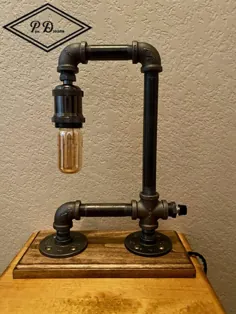 چراغ رومیزی چراغ رومیزی لامپ ادیسون لامپ Steampunk صنعتی |  اتسی