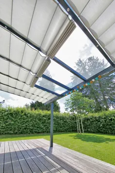 Maßgefertigtes Sonnenschutzsystem für Wintergarten، Terrasse und Pergola