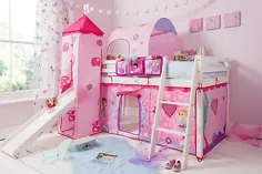 تختخواب کابین Mid Sleeper تختخواب کودکانه با انتخاب سرسره و تشک از رنگ |  eBay