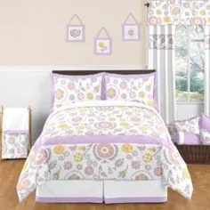 طرح های Jojo Sweet Suzanna Comforter در اسطوخودوس / سفید |  خرید کودک