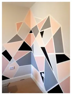 گوشه رنگ دیوار مثلث