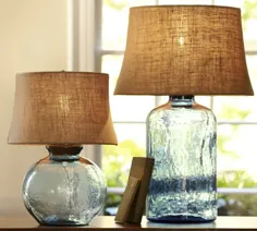 لامپ های میز شیشه ای رنگی از انبار سفال - مجموعه Clift