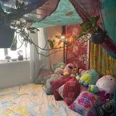 Boho Canopy king Dreaming in Pinks Hippiewild دکوراسیون اتاق خواب | اتسی