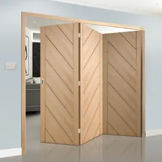 سفارشی Thrufold Monza Oak Folding 3 + 0 Door