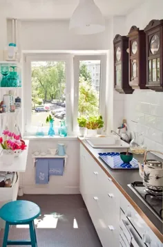 ایده های آشپزخانه کوچک - 25 تصویر و نکات مبلمان برای اتاق های کوچک