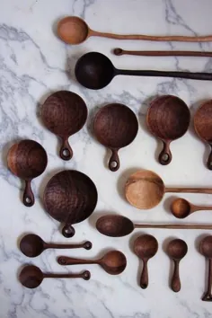 صنایع دستی افسانه ای چوب ، ظروف چوبی و ظروف آشپزخانه توسط آریل آلاسکو