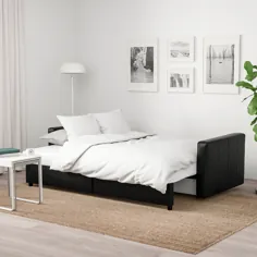 مبل خوابیده FRIHETEN ، مشکی Bomstad - IKEA