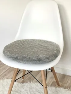 بالشتک صندلی به رنگ خاکستری - روکش 3 سانتی متری - بالش صندلی Eames - بالش صندلی به رنگ خاکستری - روکش دار - صندلی غذاخوری - Eames Pad