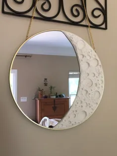 آینه ماه دست ساز روی مرکاری